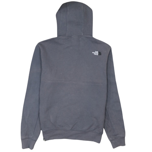 The North Face Mens Grey Pullover Hoodie M Logo Fleece Sweatshirt