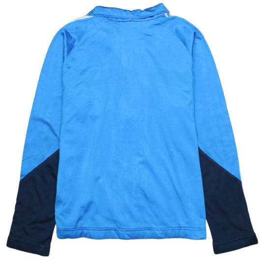 Adidas Boys Blue Full Zip Hoodie 14 Years Polyester Sports Jacket