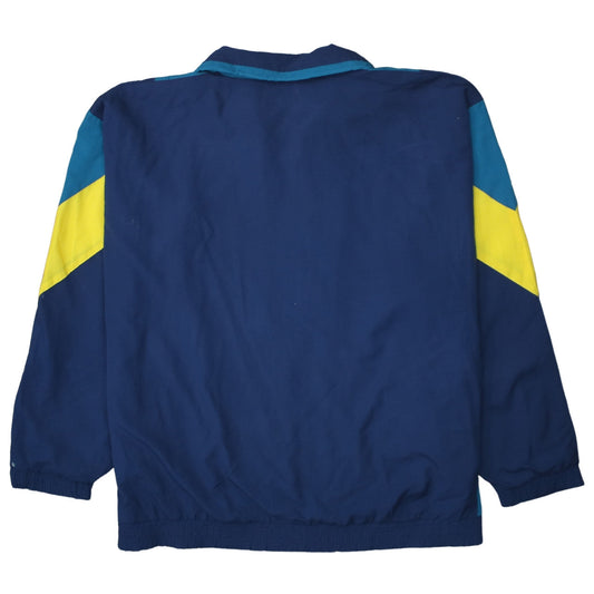 Mount Men's Blue XL Retro 90s Windbreaker Jacket