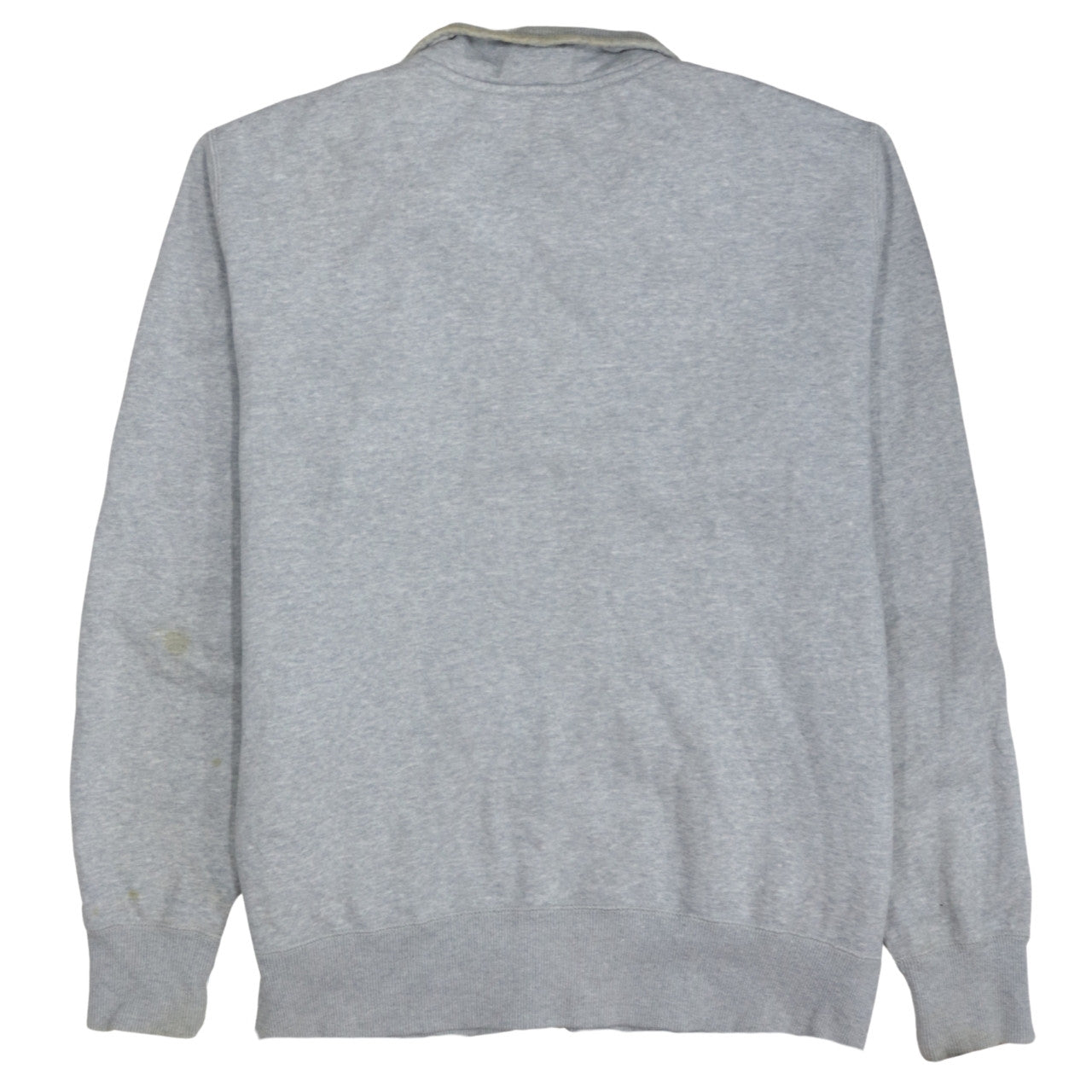 Nike Men's Grey Full Zip Sweatshirt L Cotton Blend Sportswear