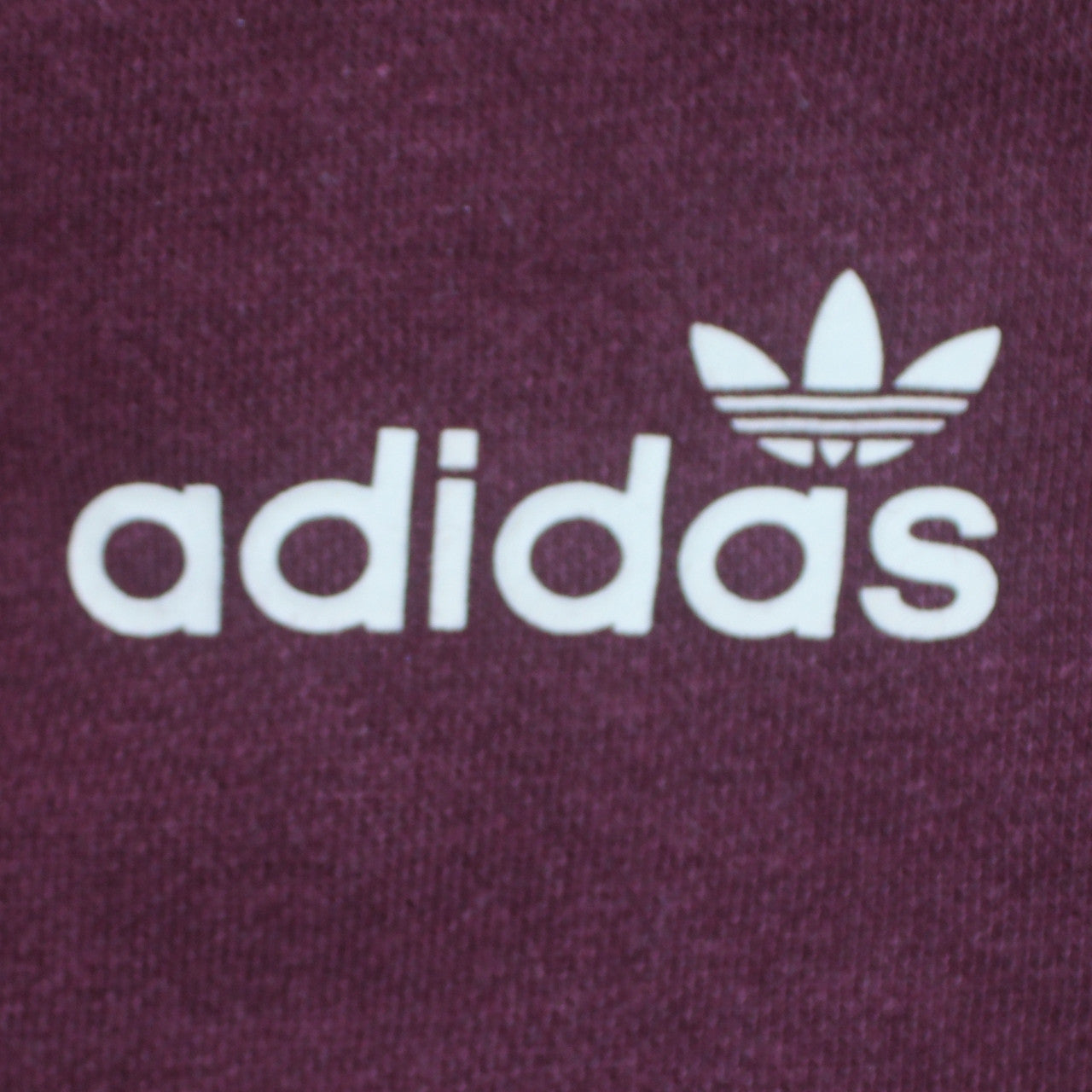 Adidas Womens Burgundy Crew Neck Pullover Sweatshirt UK 10