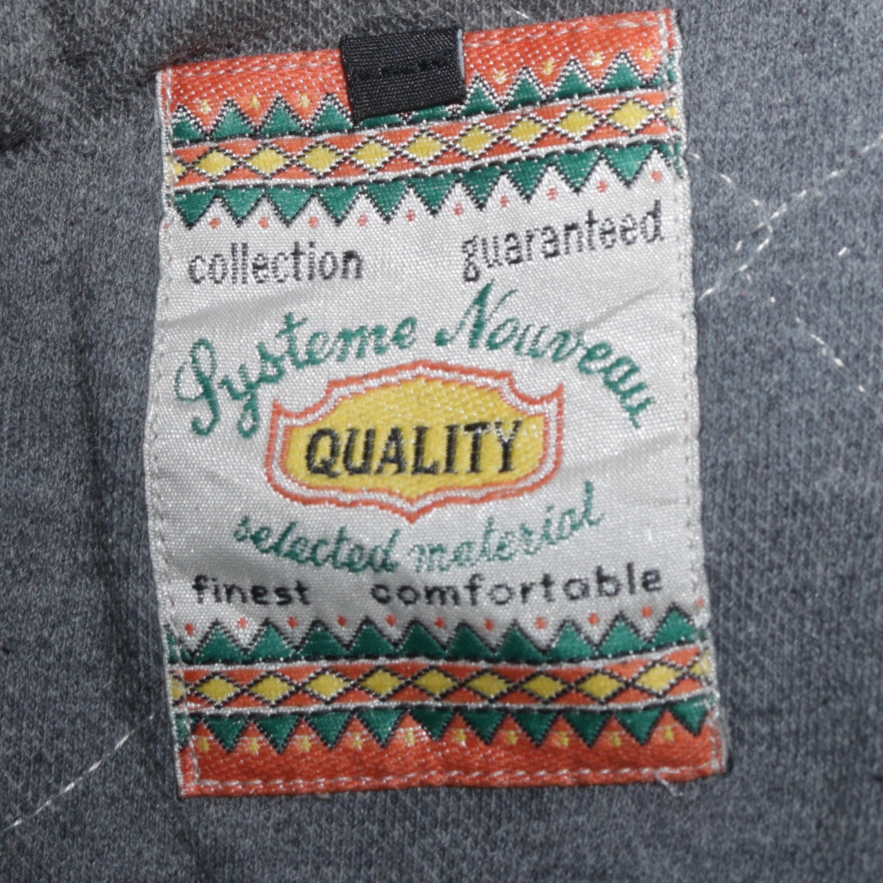 Systeme Nouveau Women's Grey Aztec Fleece Button Jacket Size M