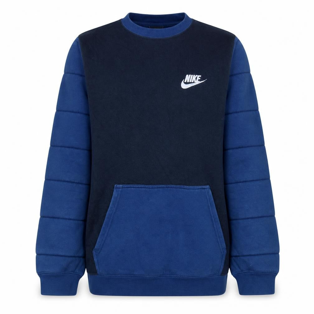 Nike Men's Blue Regular Fit Pullover Fleece Sweatshirt M