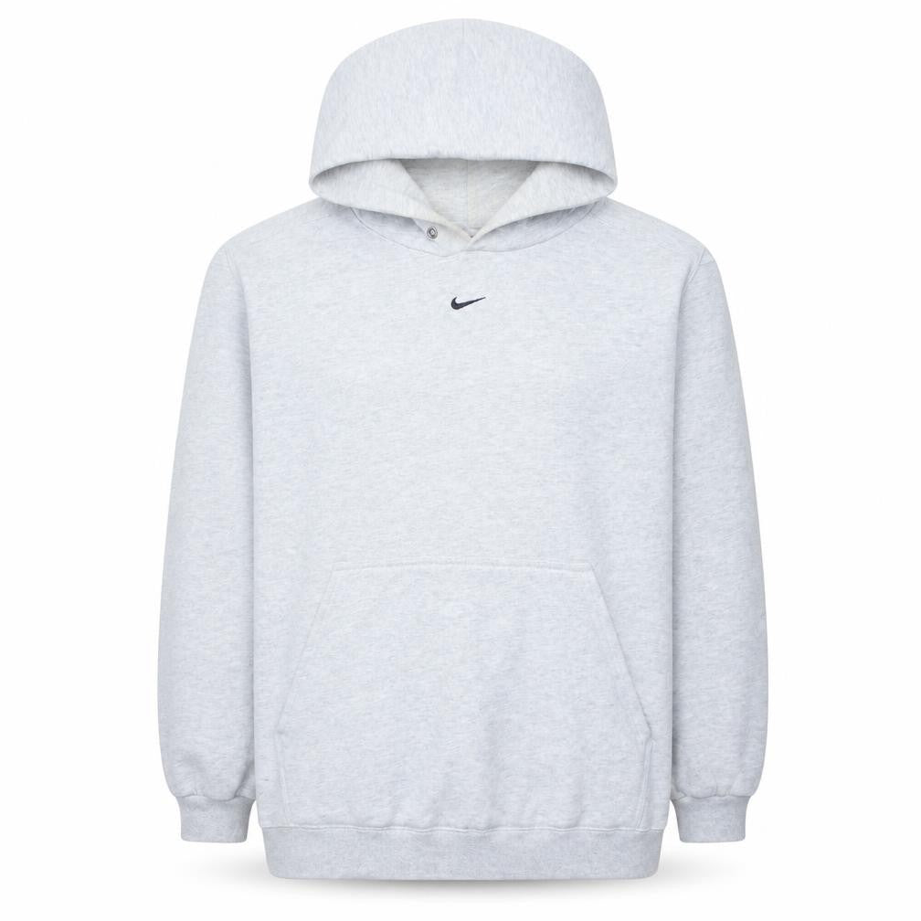 Nike Men's Grey Pullover Hoodie M Regular Fit Sports Style