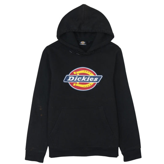 Dickies Men's Black Pullover Hoodie Medium Logo Fleece Sweatshirt