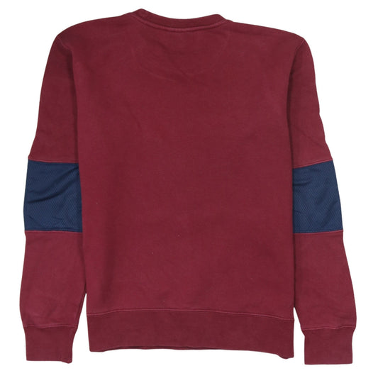 Champion Men's Red Embroidered Logo Pullover Sweatshirt Size S