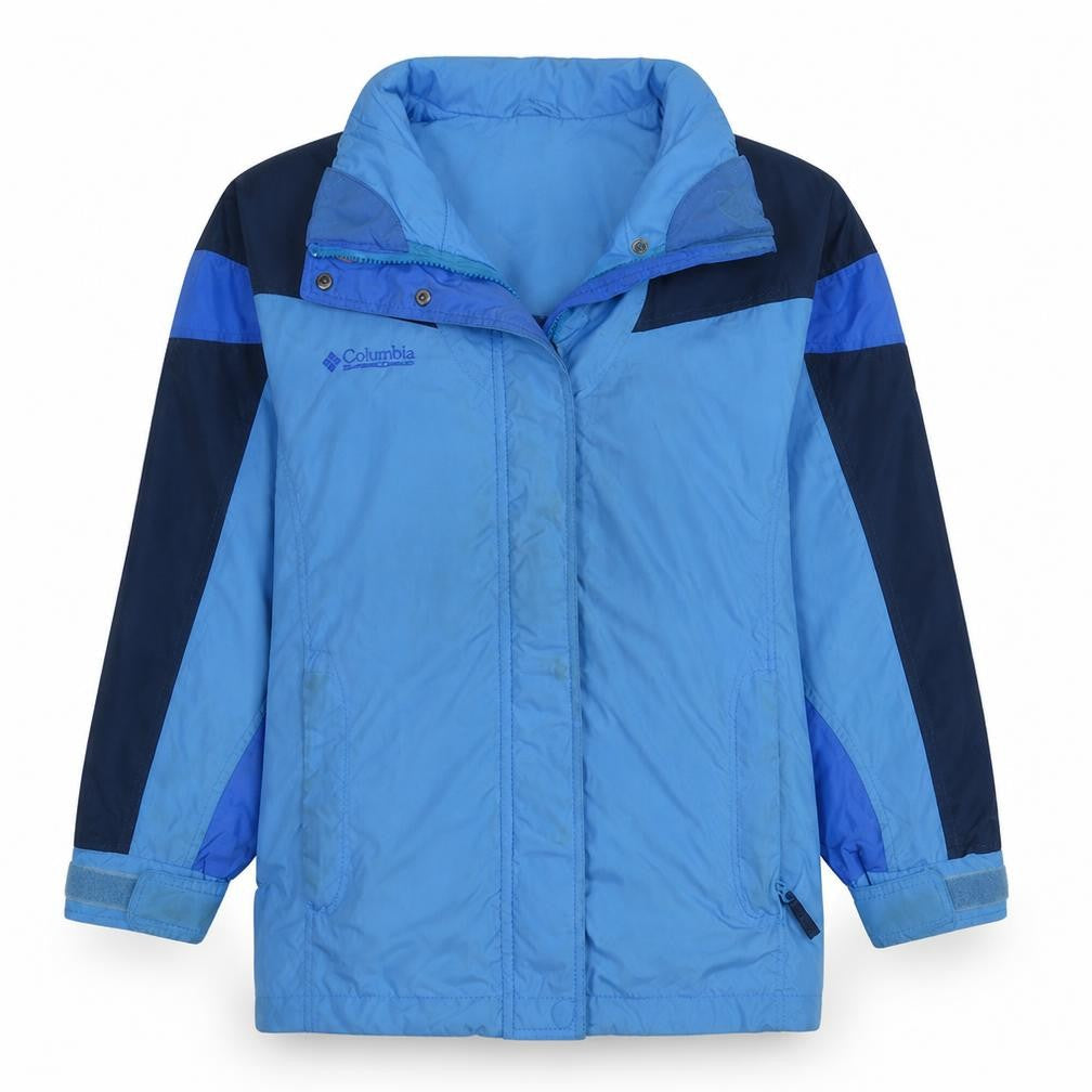 Columbia Women's Blue Nylon Waterproof Parka Jacket M