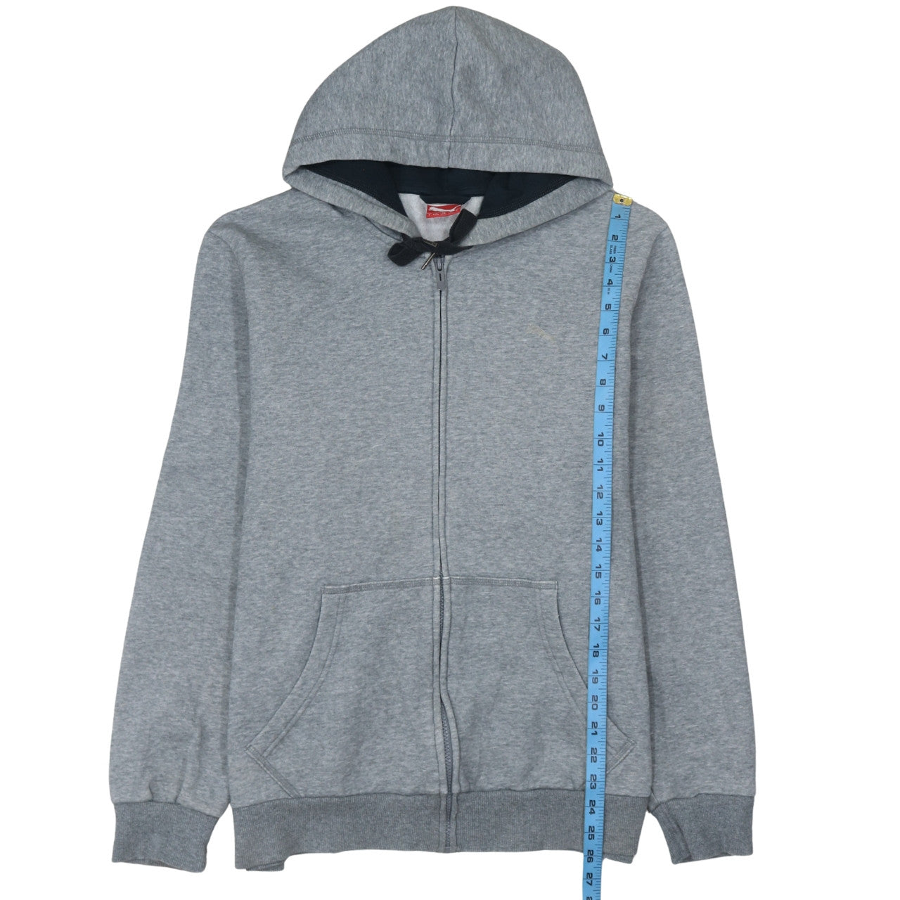 Puma Mens Grey Full Zip Hoodie L Hooded Sweatshirt