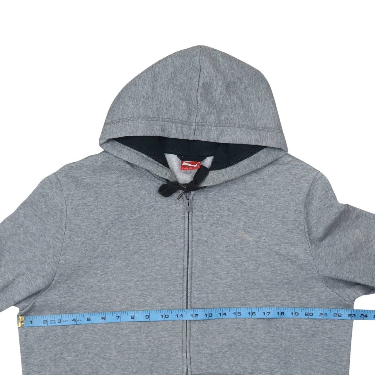 Puma Mens Grey Full Zip Hoodie L Hooded Sweatshirt