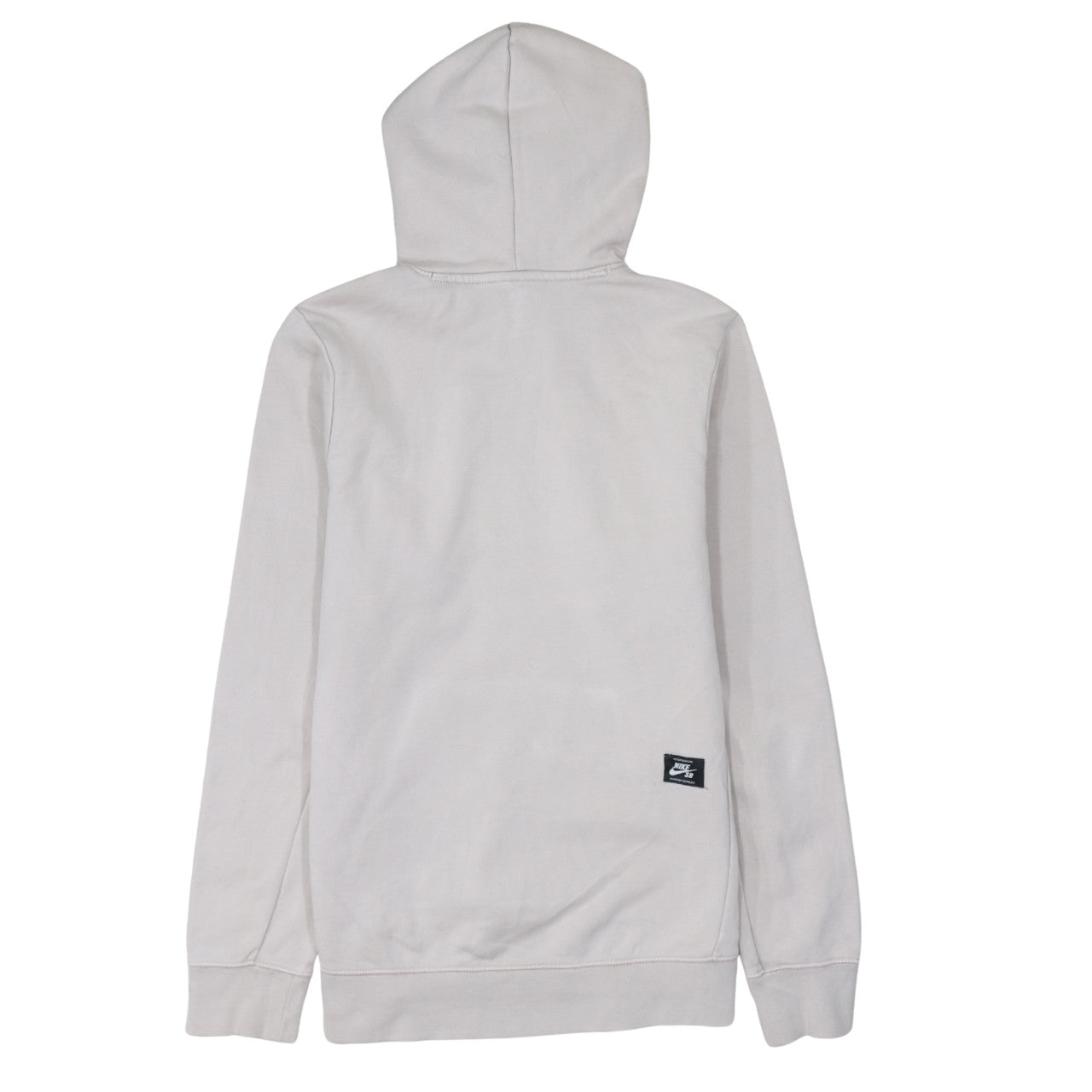Nike SB Womens Beige Pullover Hoodie Small Cotton Blend Logo Design