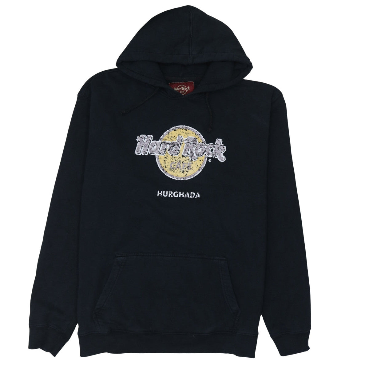 Hard Rock Cafe Hurghada Mens Black XL Pullover Hoodie