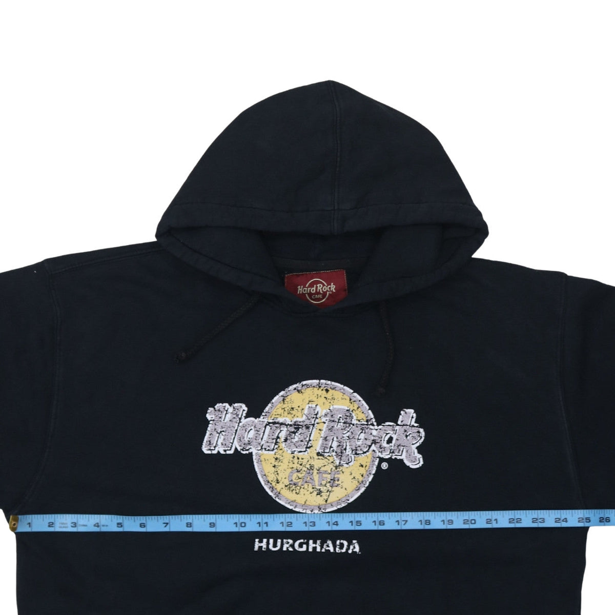 Hard Rock Cafe Hurghada Mens Black XL Pullover Hoodie
