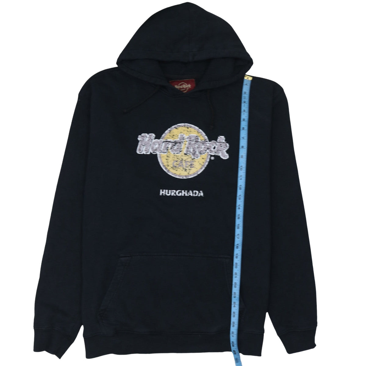Hard Rock Cafe Hurghada Mens Black XL Pullover Hoodie