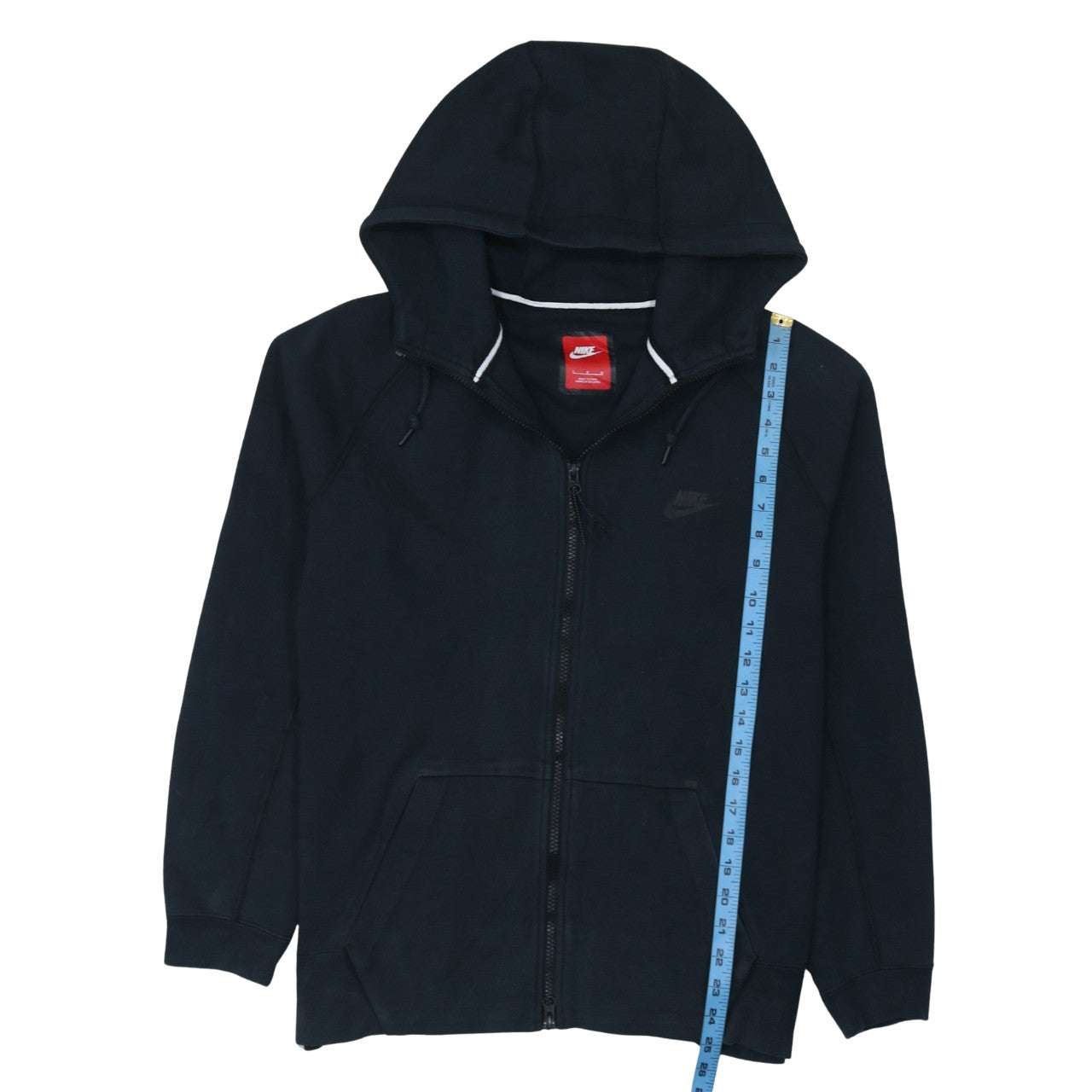 Nike Men's Black Full Zip Hoodie M Fleece Sportswear