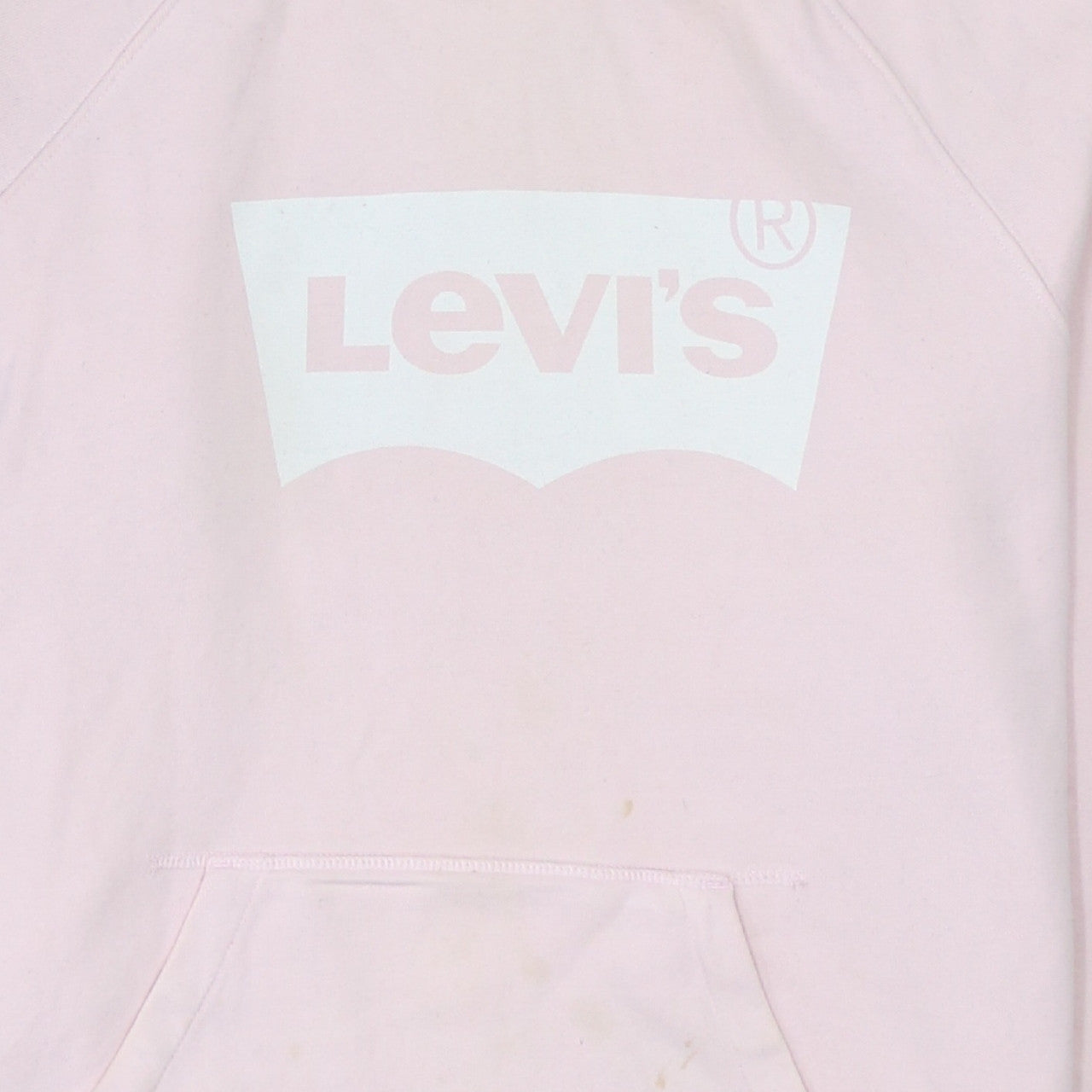 Levi's Women Pink Pullover Hoodie Small Cotton Logo Casual