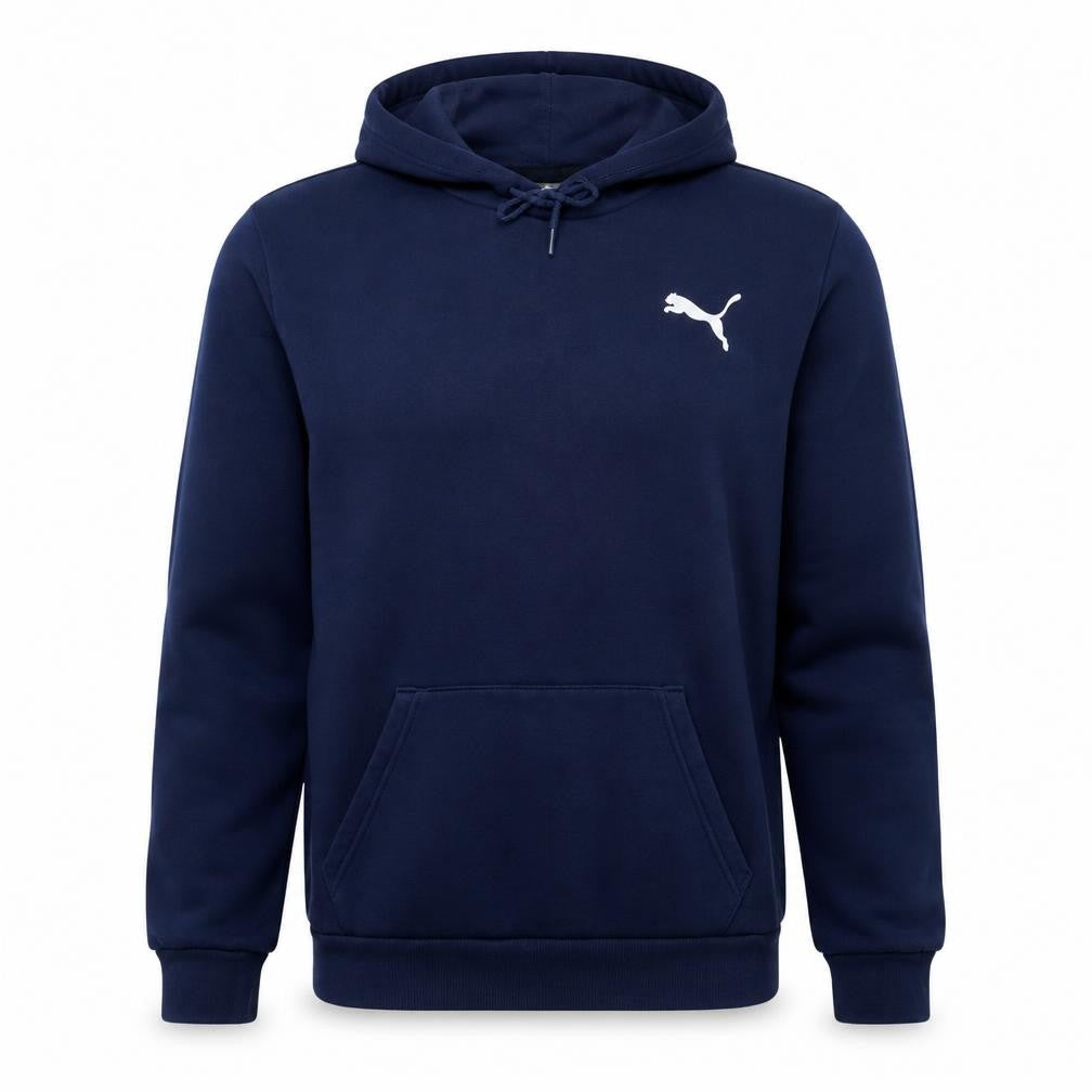 Puma Men’s Blue Pullover Hoodie L Regular Fit Sports Fleece