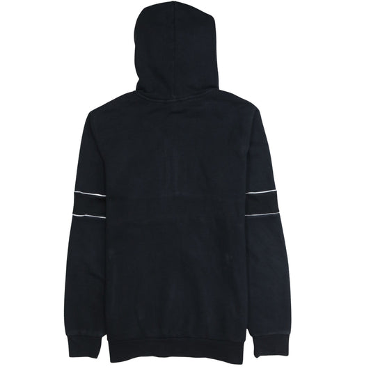 Adidas Boys Black Beige 1/2 Zip Hoodie XL 15-16 Years Colourblock Hooded Sweatshirt