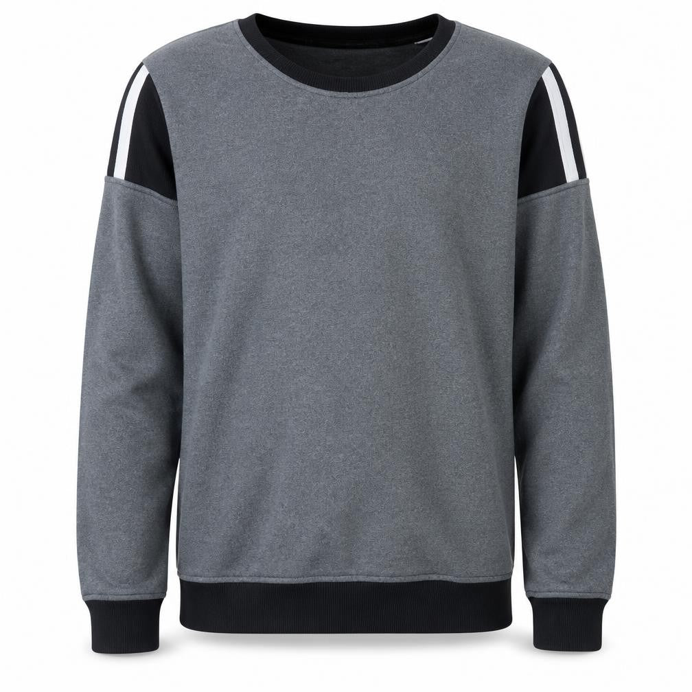 Adidas Men's Grey Crew Neck Pullover Sweatshirt Size M