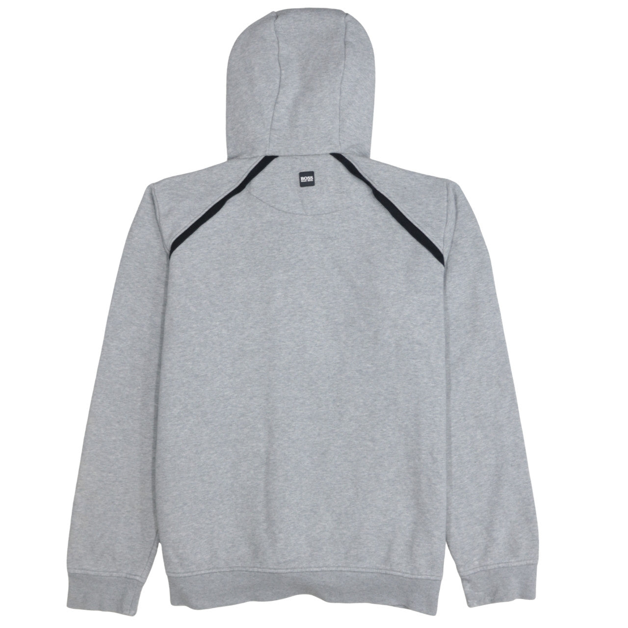 Hugo Boss Boys Grey Full Zip Hoodie Size 16 M Mesh Panel Lightweight