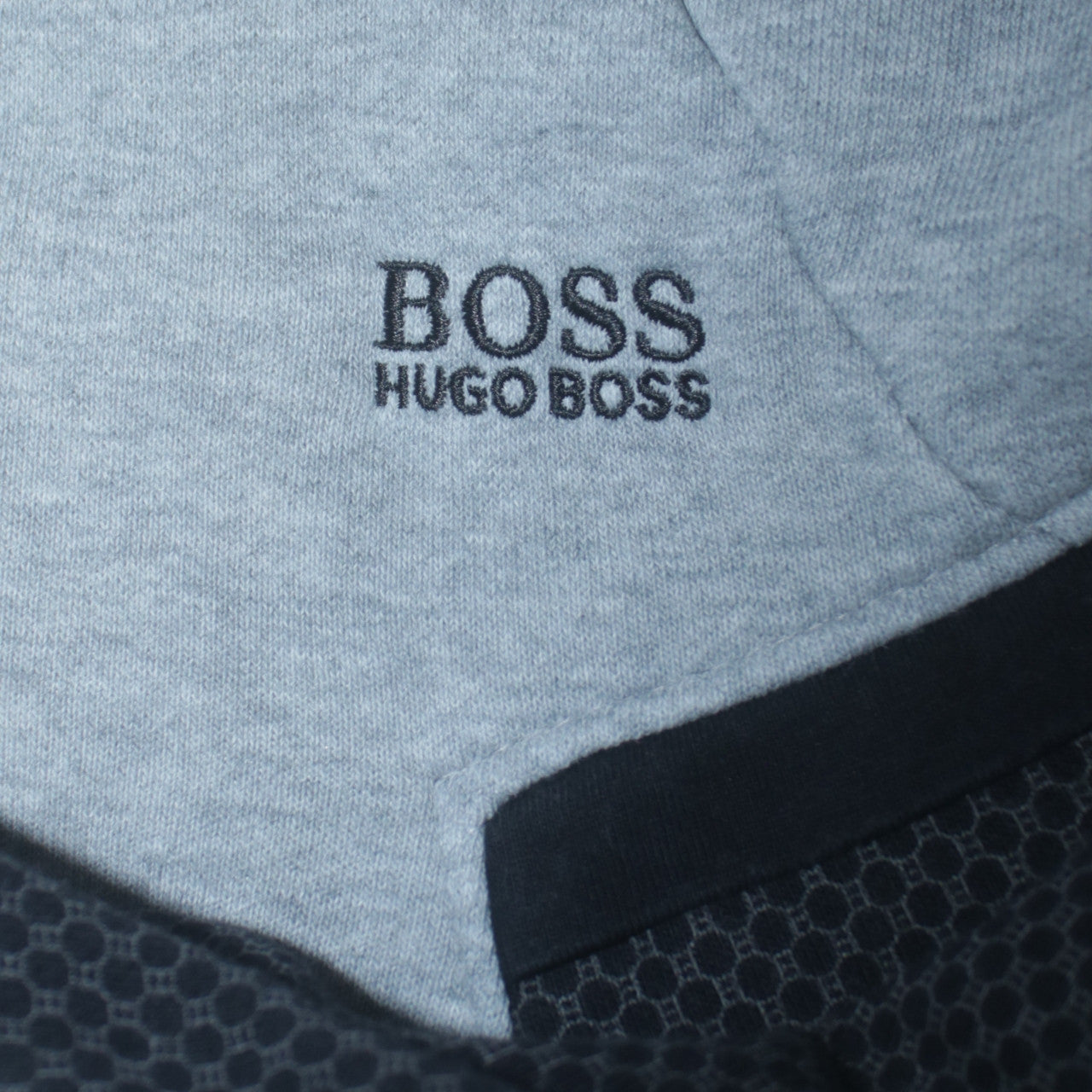 Hugo Boss Boys Grey Full Zip Hoodie Size 16 M Mesh Panel Lightweight