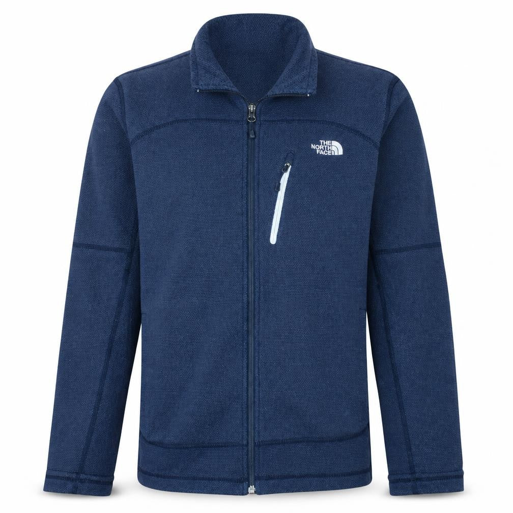 The North Face Men's Blue Full Zip Fleece Sweatshirt Size S