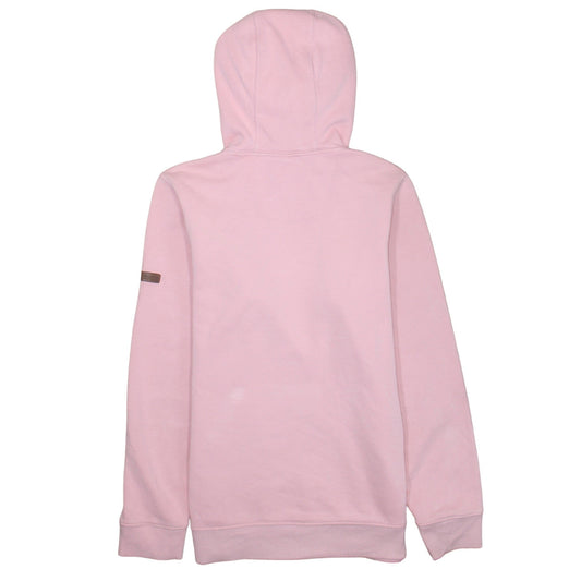 Columbia Women’s Pink Pullover Hoodie S Cotton Blend Logo Casual