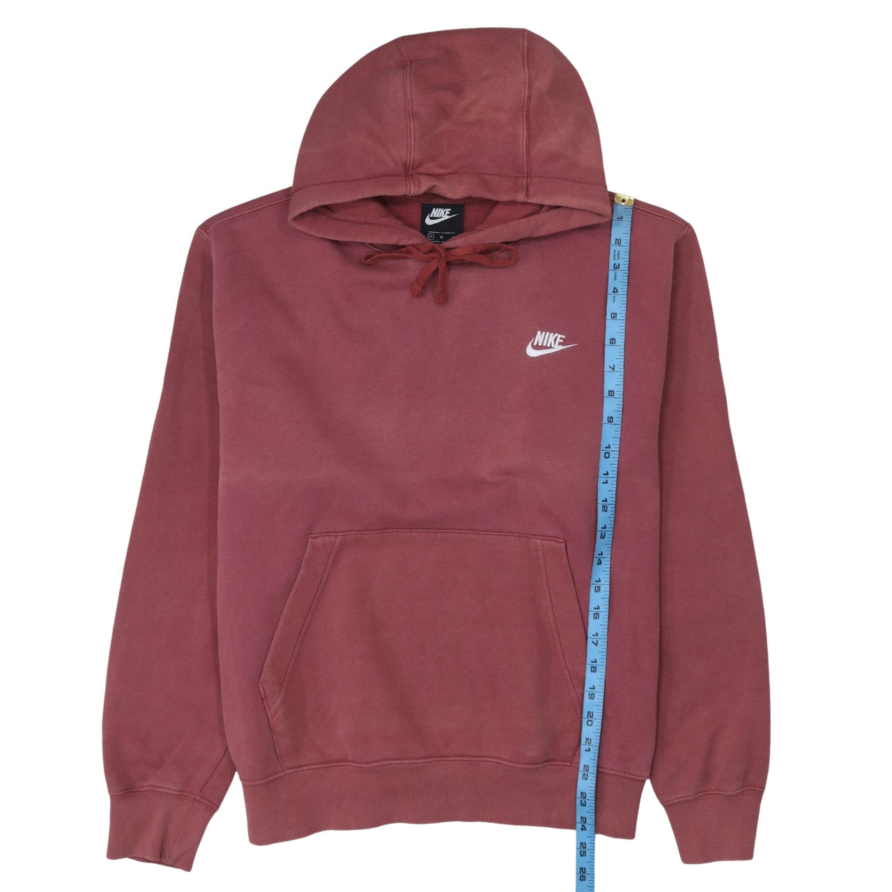 Nike Men's Red Fleece Pullover Hoodie Size M