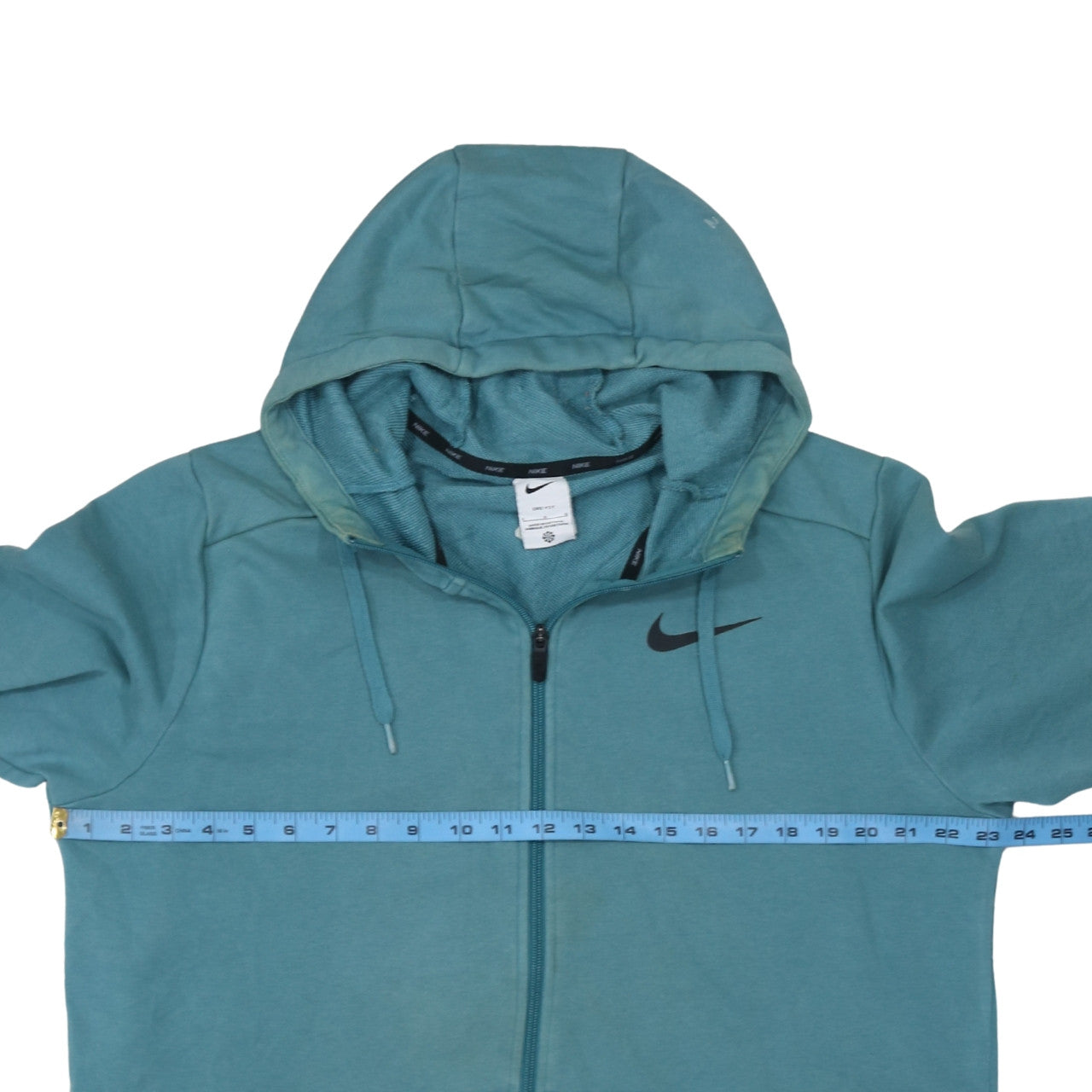 Nike Men Blue Full Zip Hoodie L Regular Fit Sportswear