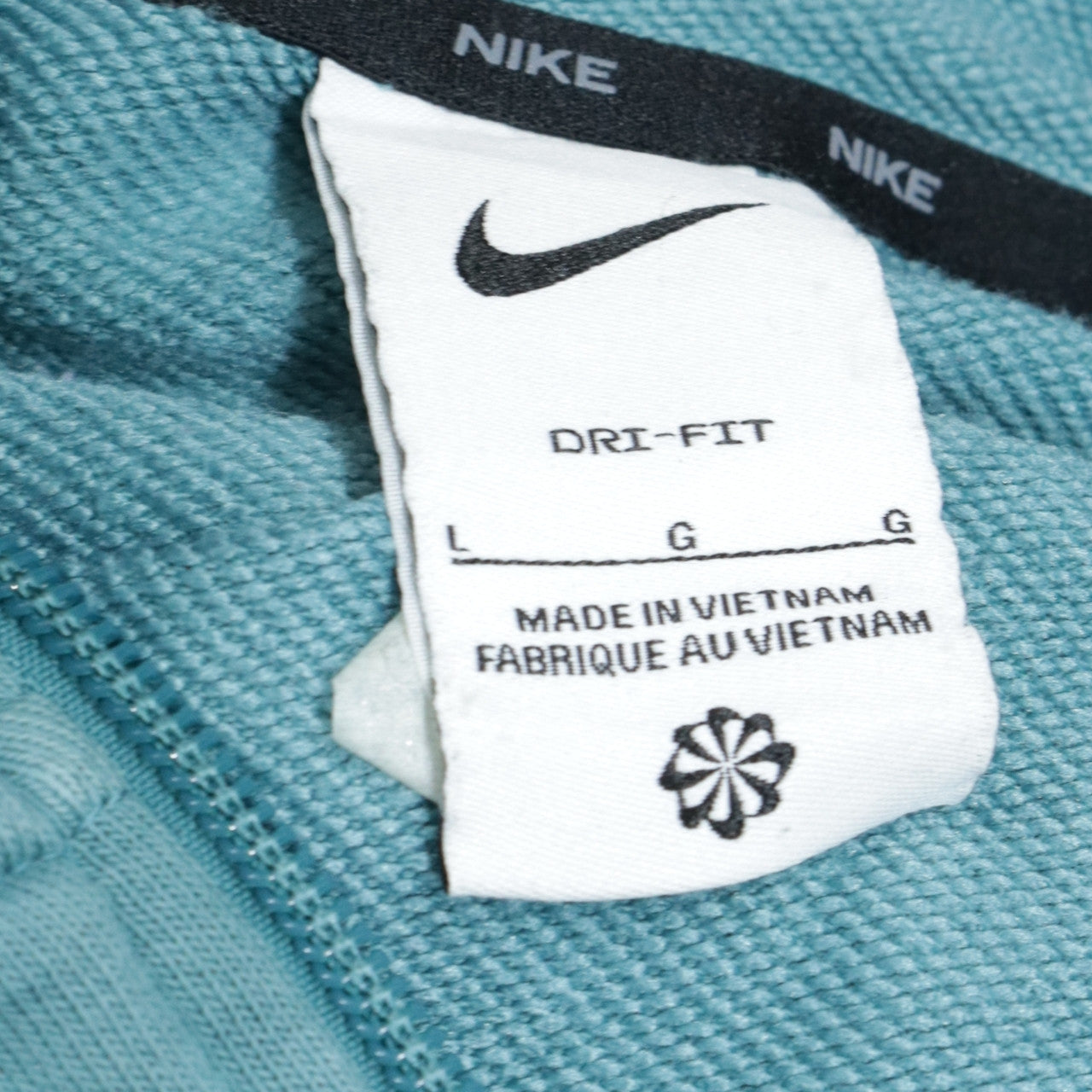 Nike Men Blue Full Zip Hoodie L Regular Fit Sportswear
