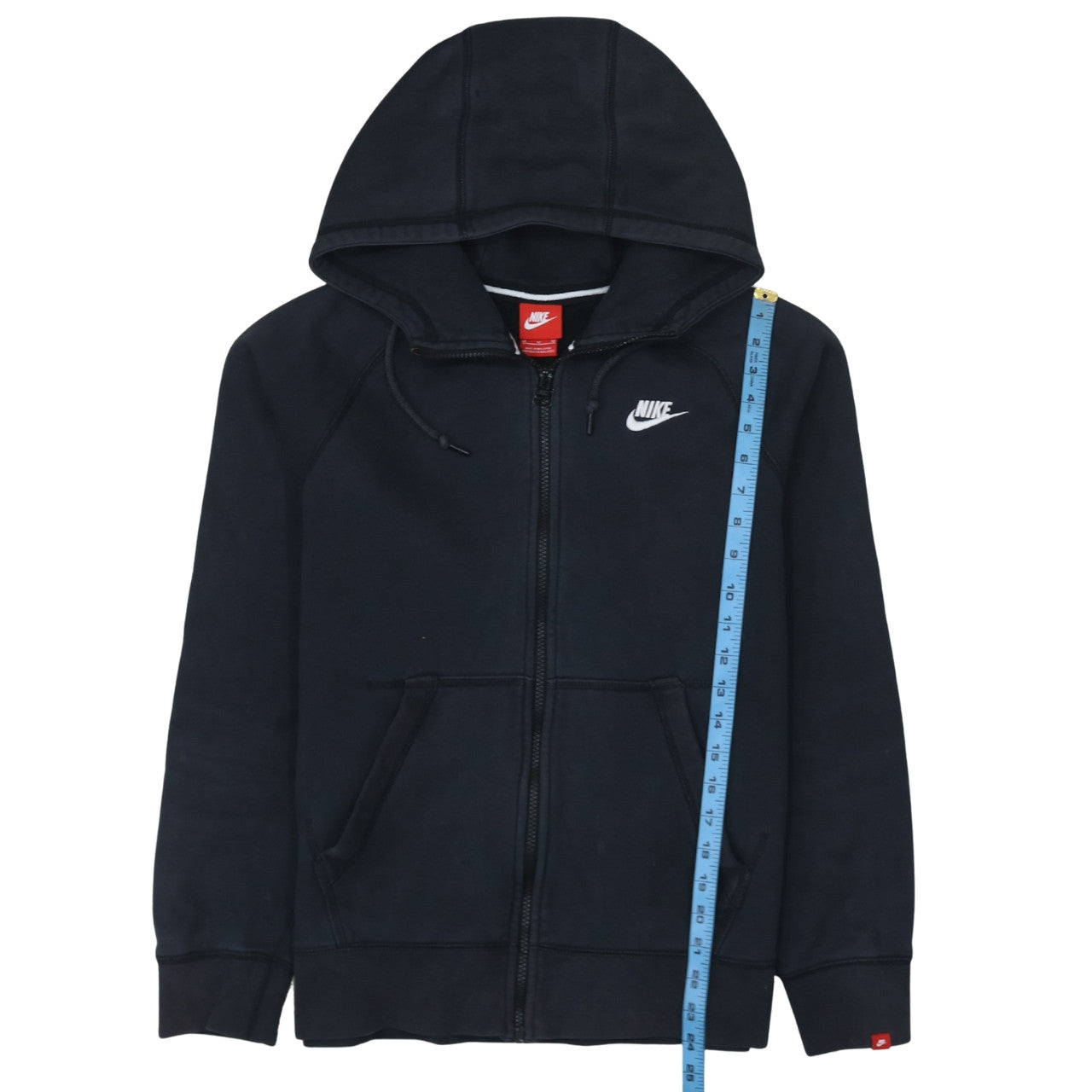 Nike Men's Black Full Zip Hoodie Size L Regular Fit