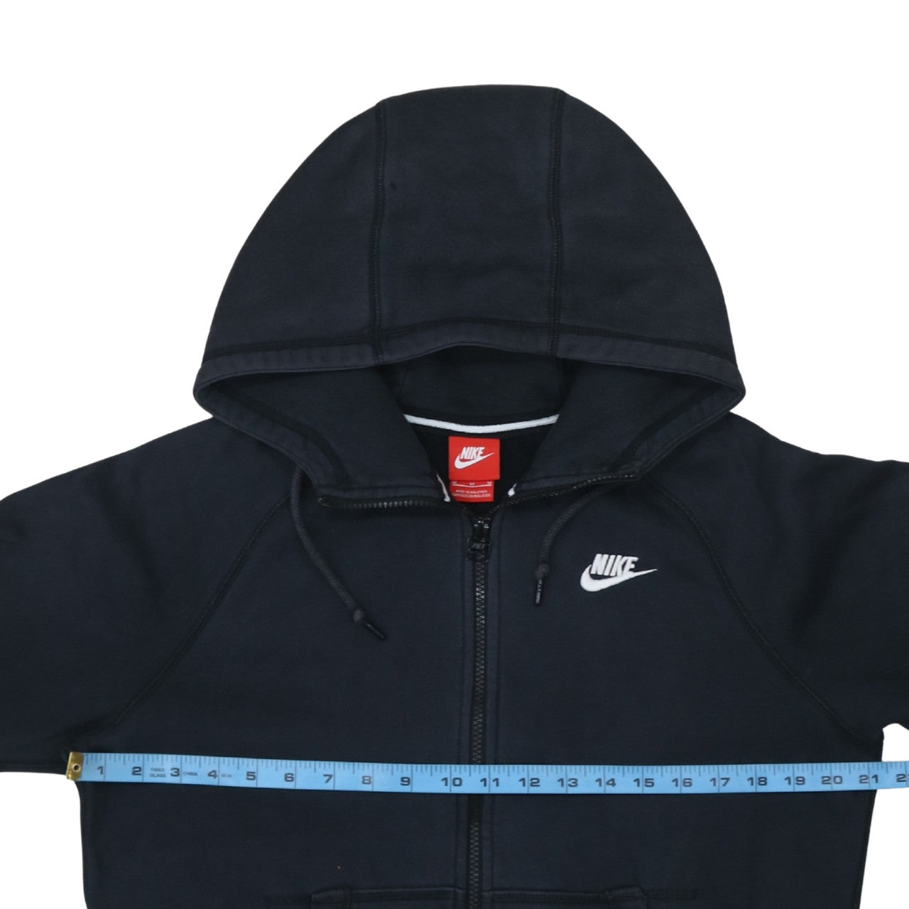 Nike Men's Black Full Zip Hoodie Size L Regular Fit
