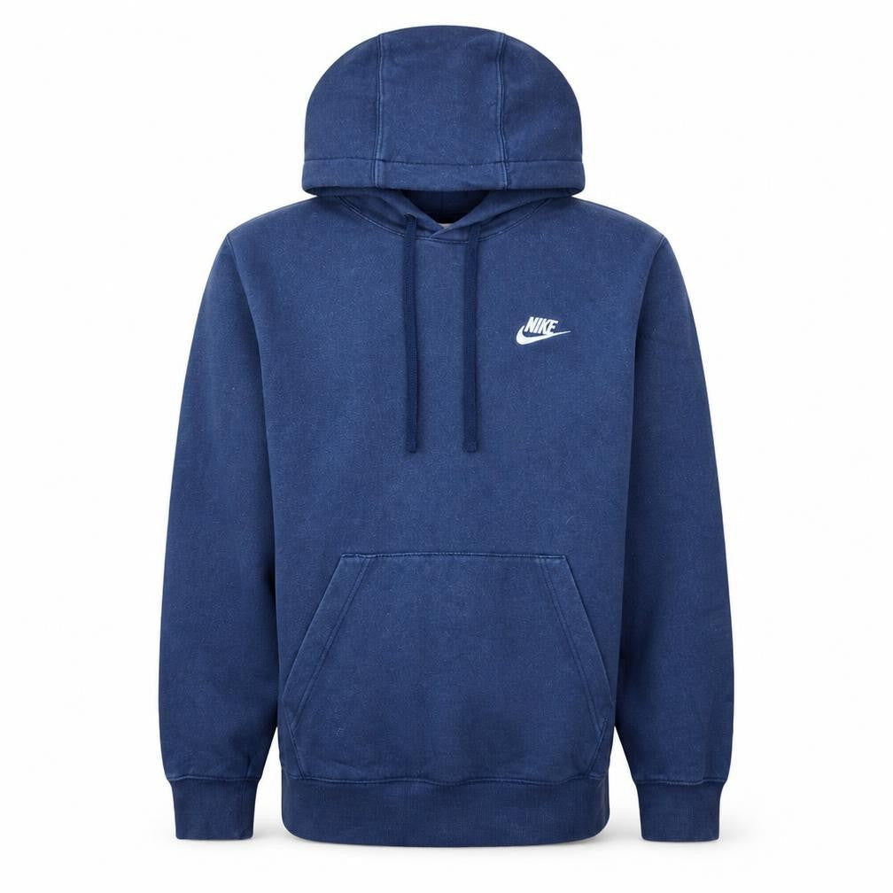 Nike Men's Blue Pullover Hoodie XS Logo Fleece Sportswear