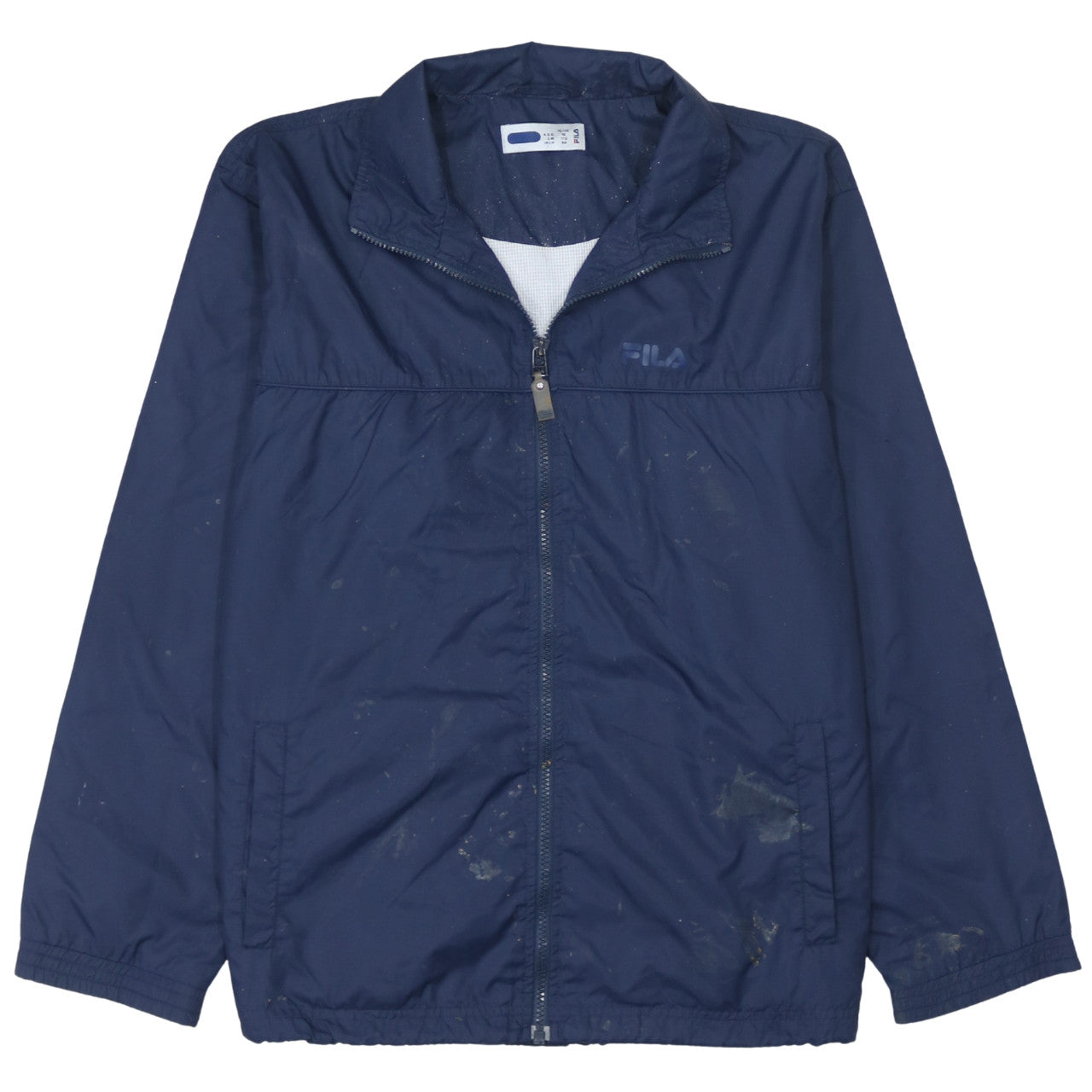 Fila Boys Blue Size 16 Windbreaker Jacket Full Zip Lightweight Sportswear
