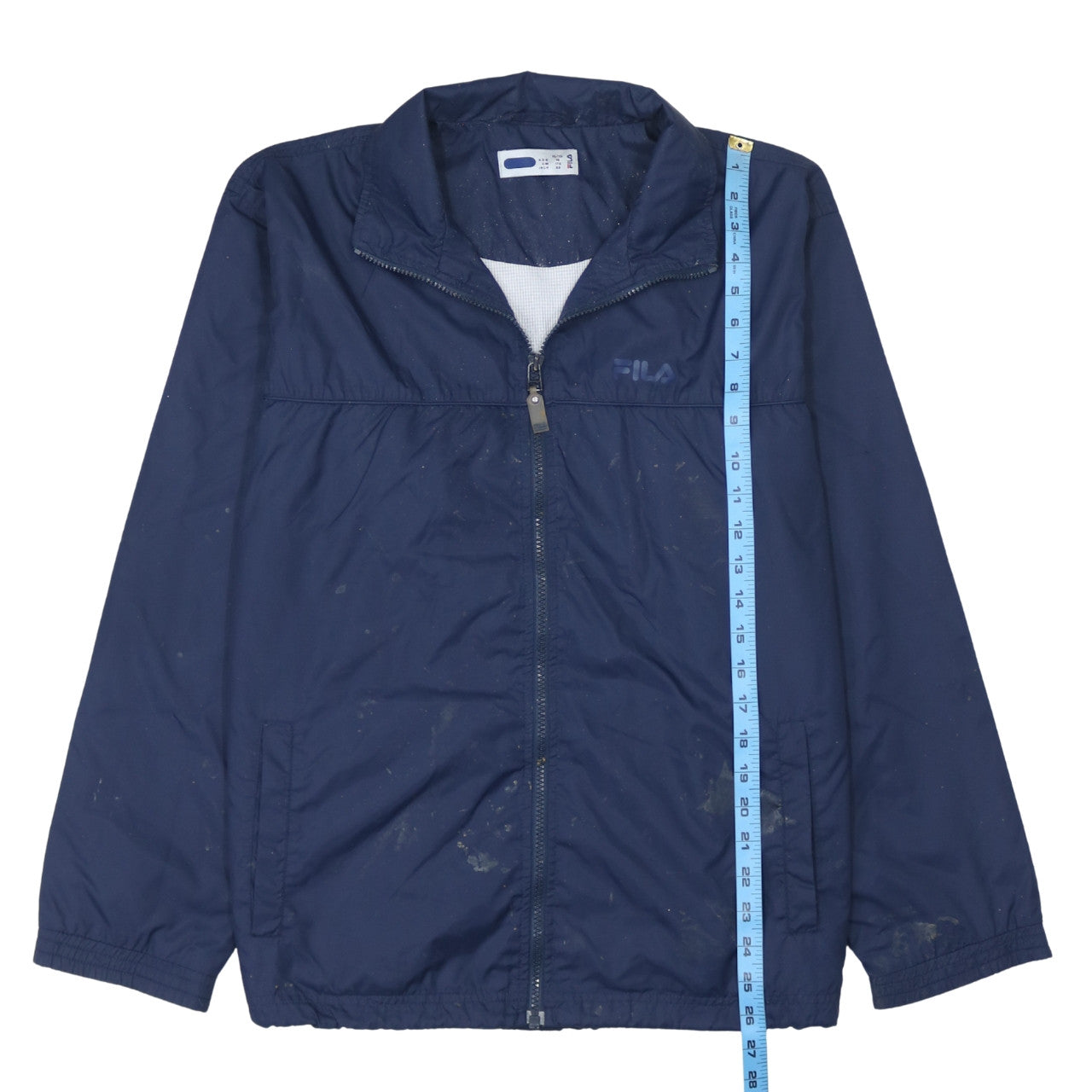 Fila Boys Blue Size 16 Windbreaker Jacket Full Zip Lightweight Sportswear