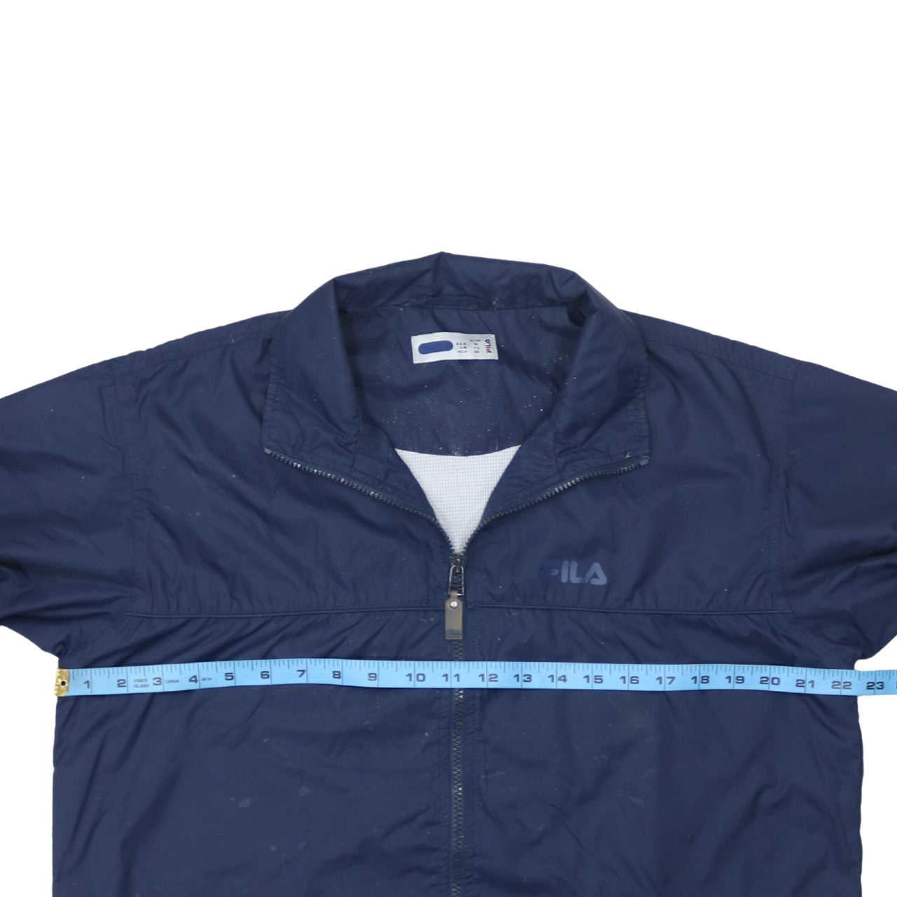 Fila Boys Blue Size 16 Windbreaker Jacket Full Zip Lightweight Sportswear