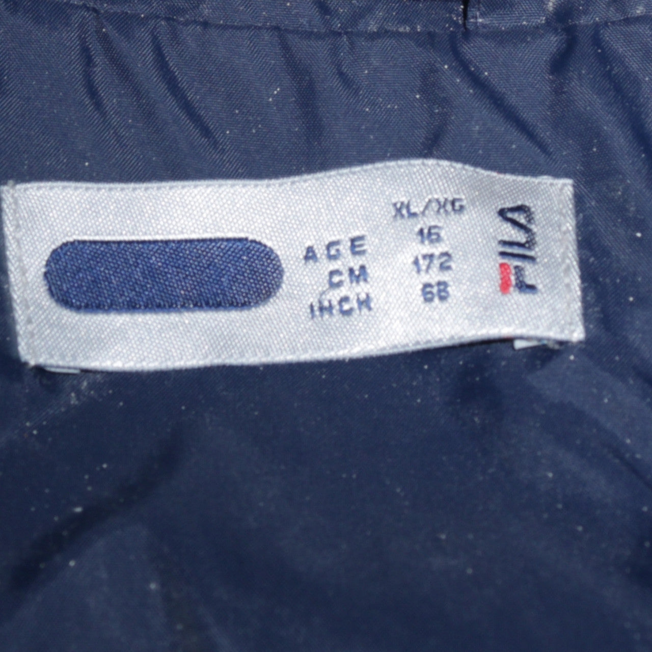 Fila Boys Blue Size 16 Windbreaker Jacket Full Zip Lightweight Sportswear