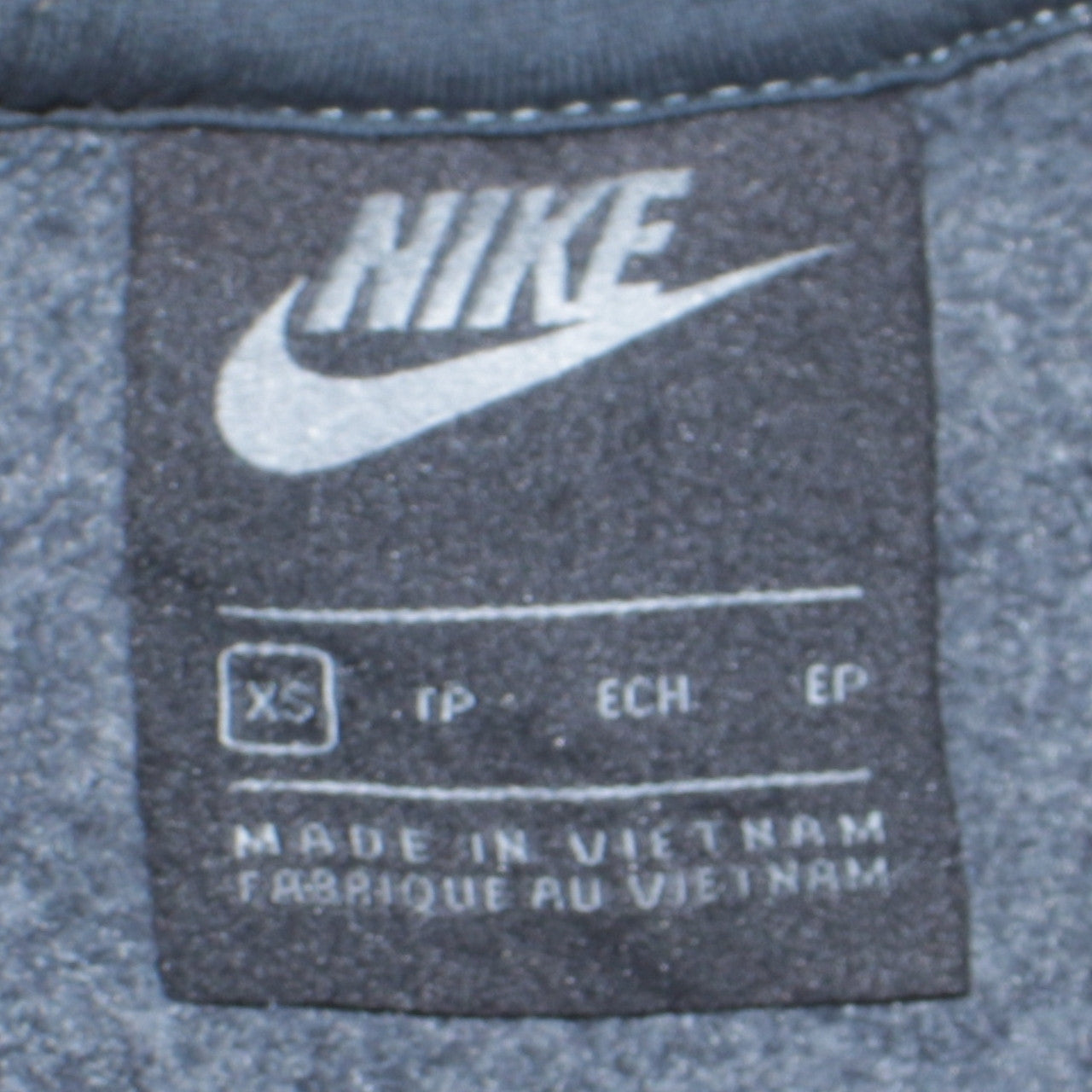Nike Men's Black XS Regular Fit Crew Neck Fleece Sweatshirt