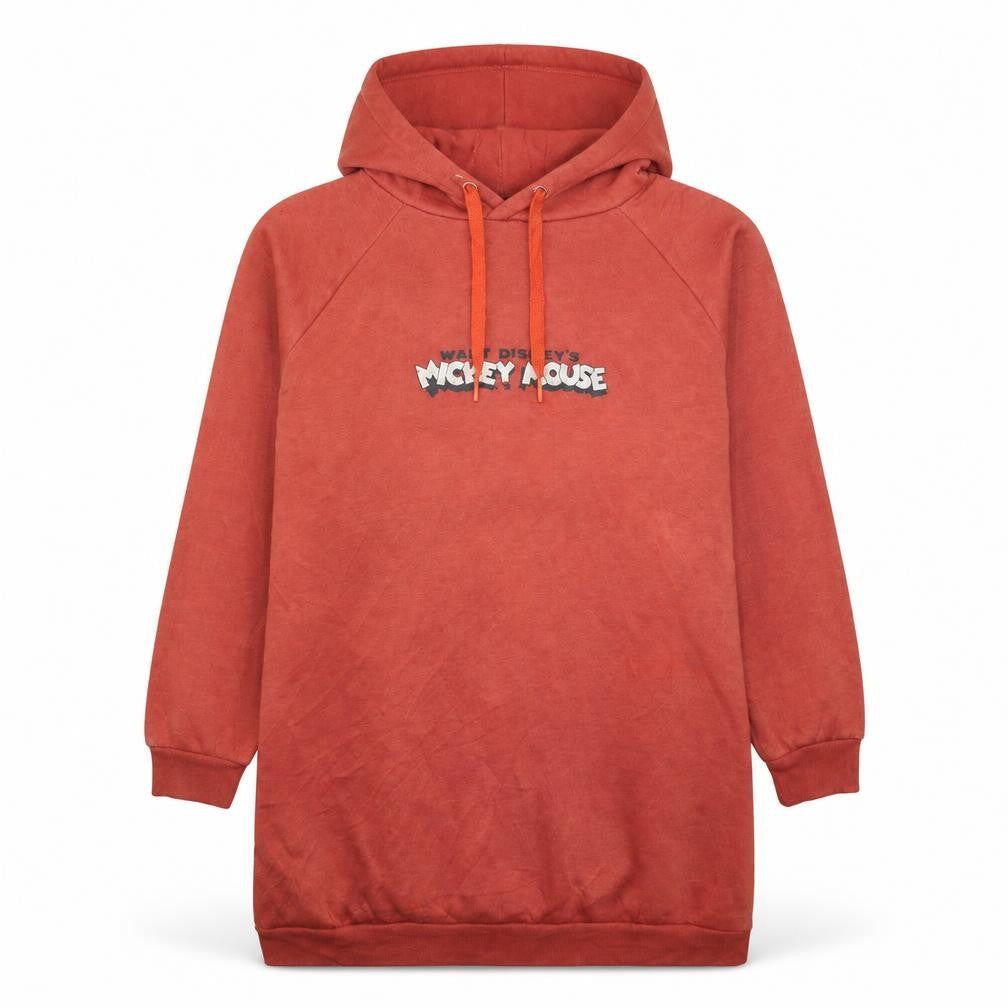 Disney Mens Mickey Mouse Red Pullover Hoodie M