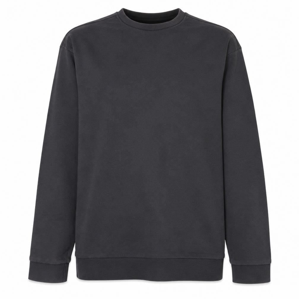Front view of ASOS Men’s Black Nirvana Graphic Pullover Sweatshirt L