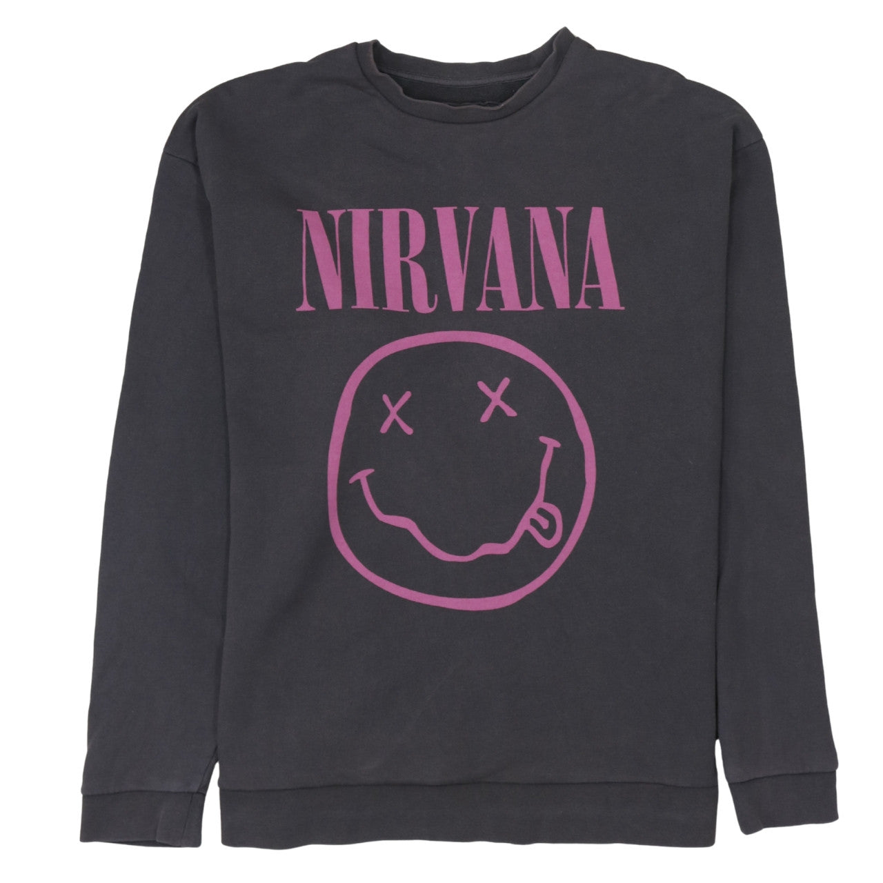 ASOS Men’s Black Nirvana Graphic Pullover Sweatshirt L