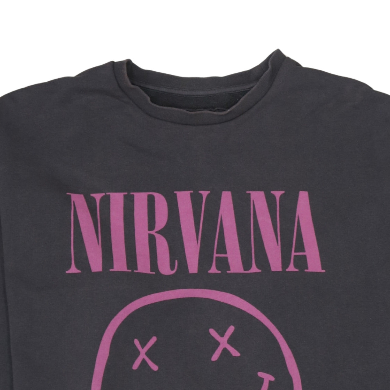 ASOS Men’s Black Nirvana Graphic Pullover Sweatshirt L