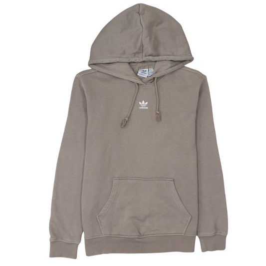 Adidas Womens Beige Pullover Hoodie Size 8 Cotton Blend Casual