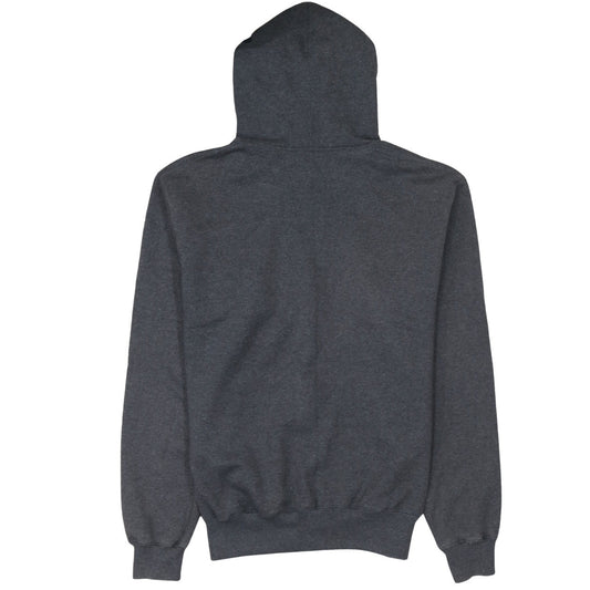 Champion Men’s Grey Full Zip Hoodie M Regular Fit Logo Fleece