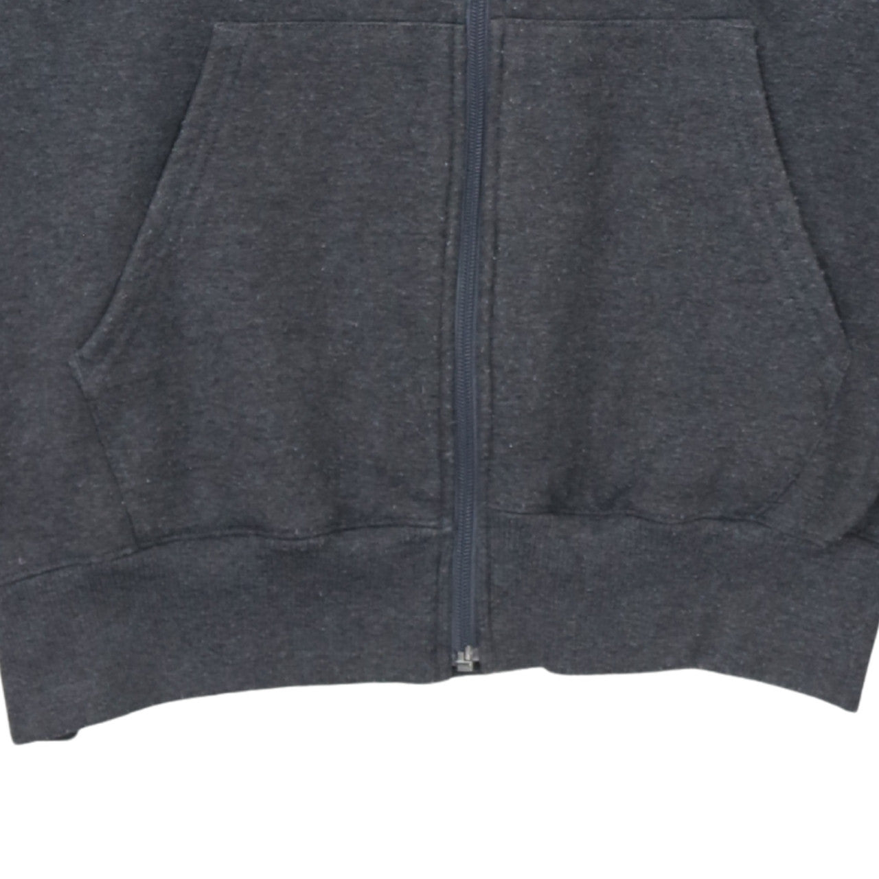 Champion Men’s Grey Full Zip Hoodie M Regular Fit Logo Fleece
