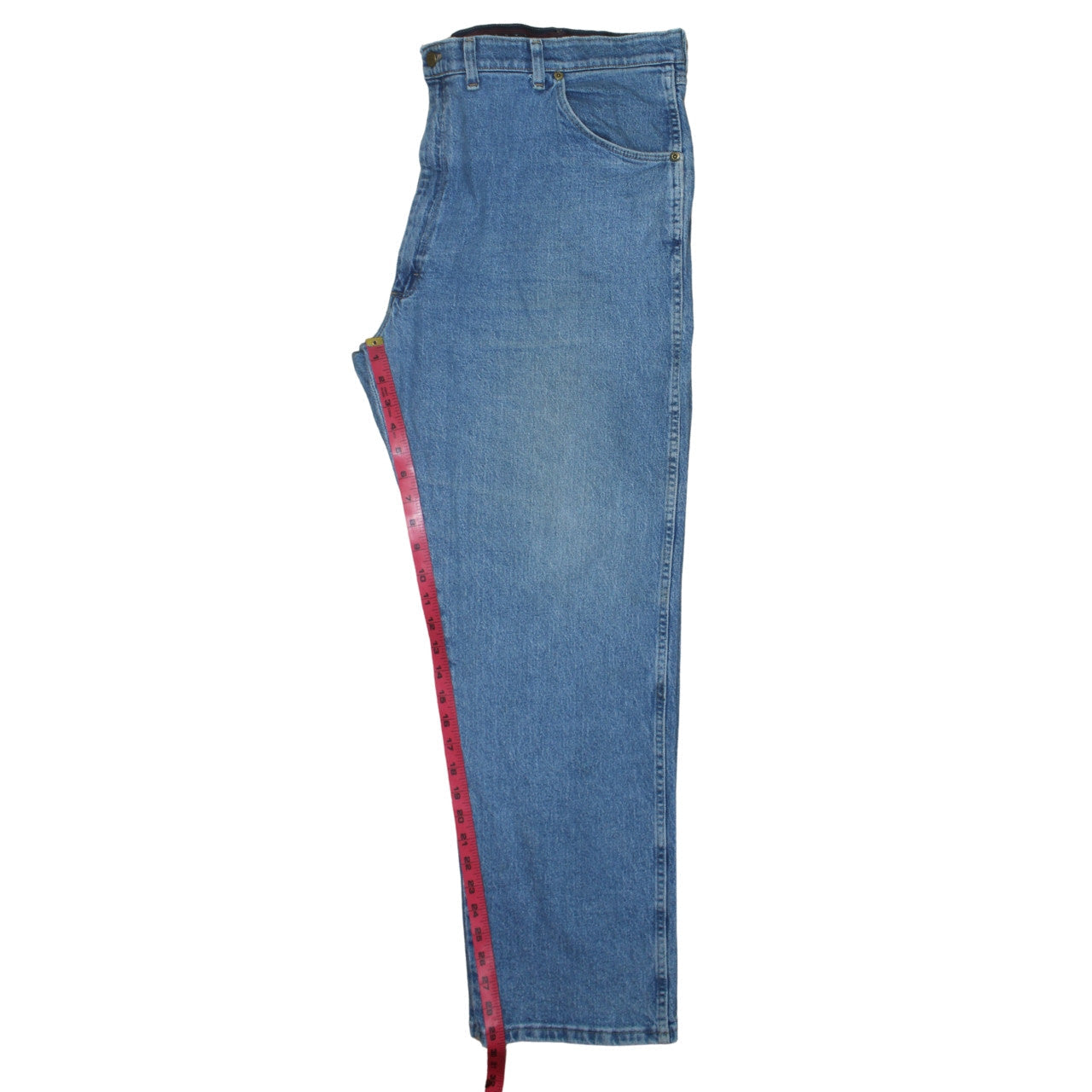 Wrangler Men's Blue 44x30 Straight Leg Denim Jeans Big & Tall