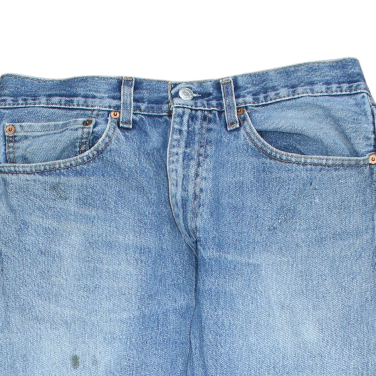 Levi's Men's Blue 36x31 Regular Fit Straight Leg Vintage Denim Jeans