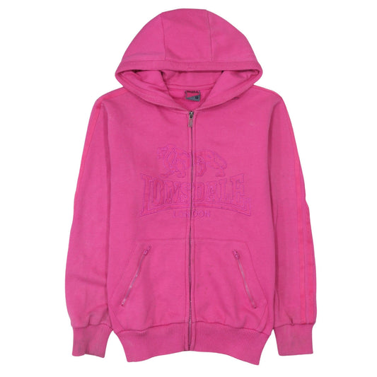 Lonsdale London Womens Pink Full Zip Hoodie Size 10