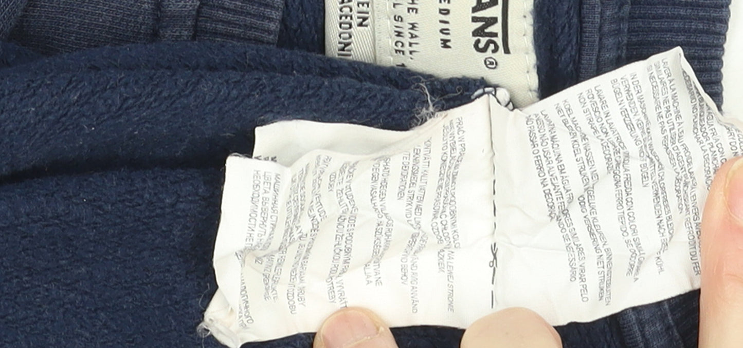 Vans Womens Navy Blue Crew Neck Pullover Sweatshirt Medium