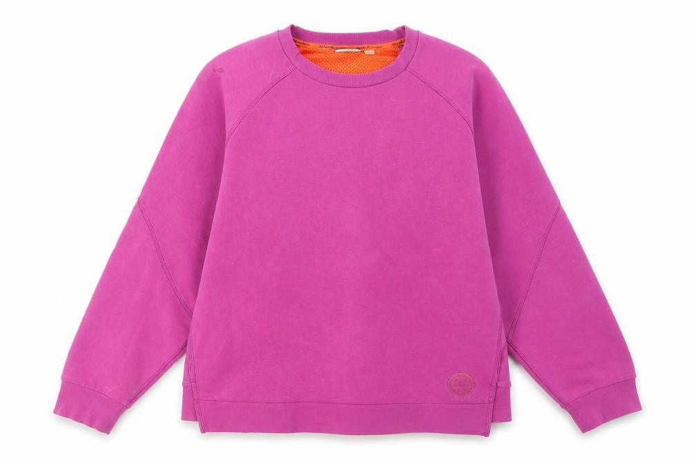 Napapijri Women’s Pink Crew Neck Cotton Sweatshirt Size L