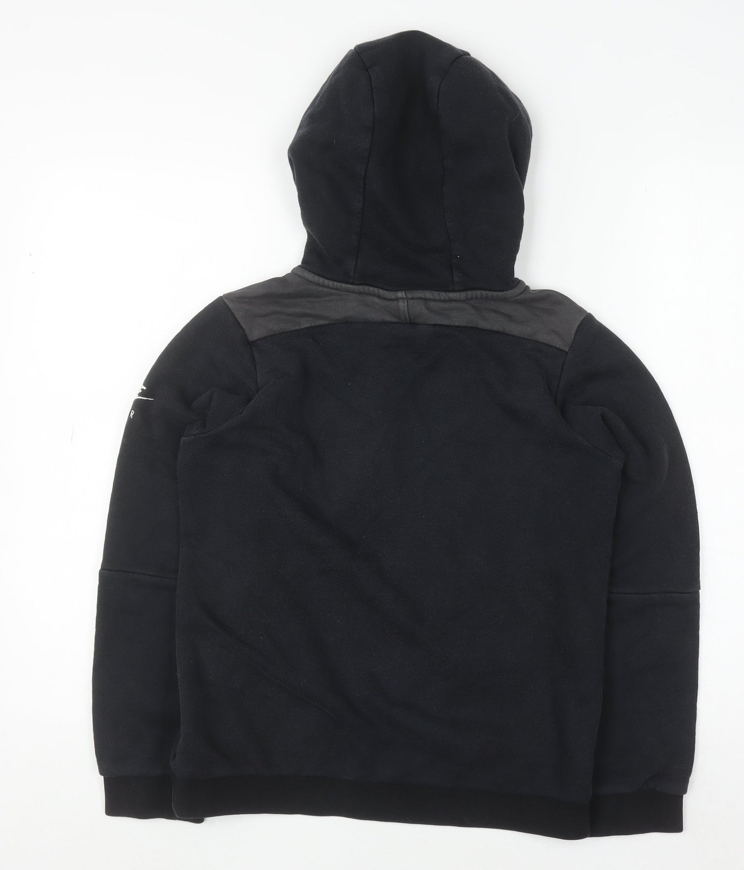 Nike Air Teens Black Hoodie Pullover L Logo Graphic Fleece